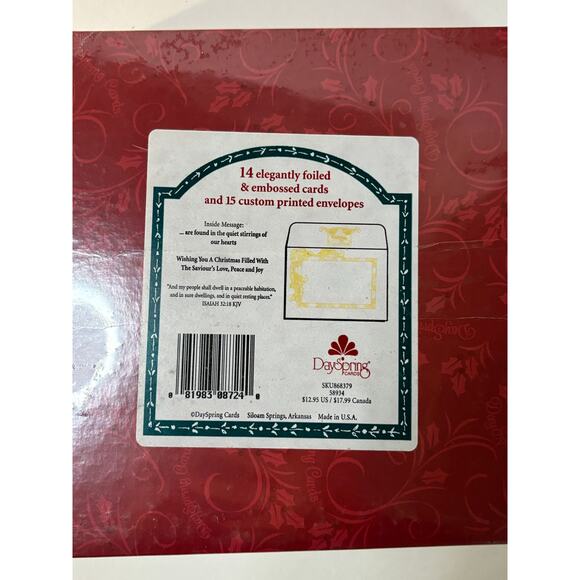 DaySpring Christmas Cards 2 Boxes of 14 Angels Religious Card Lot NEW - Picture 3 of 4